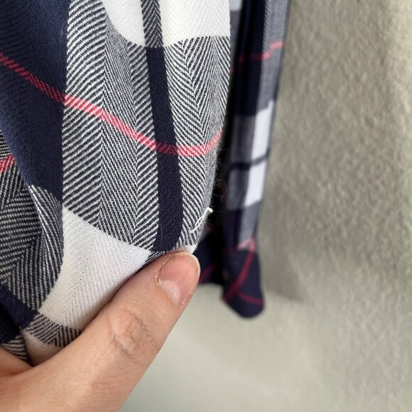 Rails Womens Hunter Plaid Blue Blue White Button Down Soft Flannel Shirt Large - Picture 8 of 12